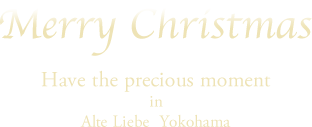 Merry Christmas, Have the precious moment in Alte Liebe Yokohama